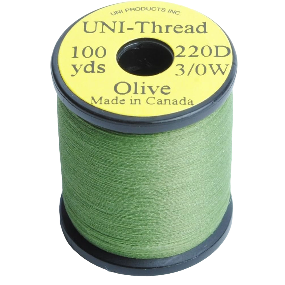 Uni 3/0 Waxed Thread (220 Denier)-Fly Fishing - Fly Tying Material-Uni Productions Inc-#263 Olive-Fishing Station