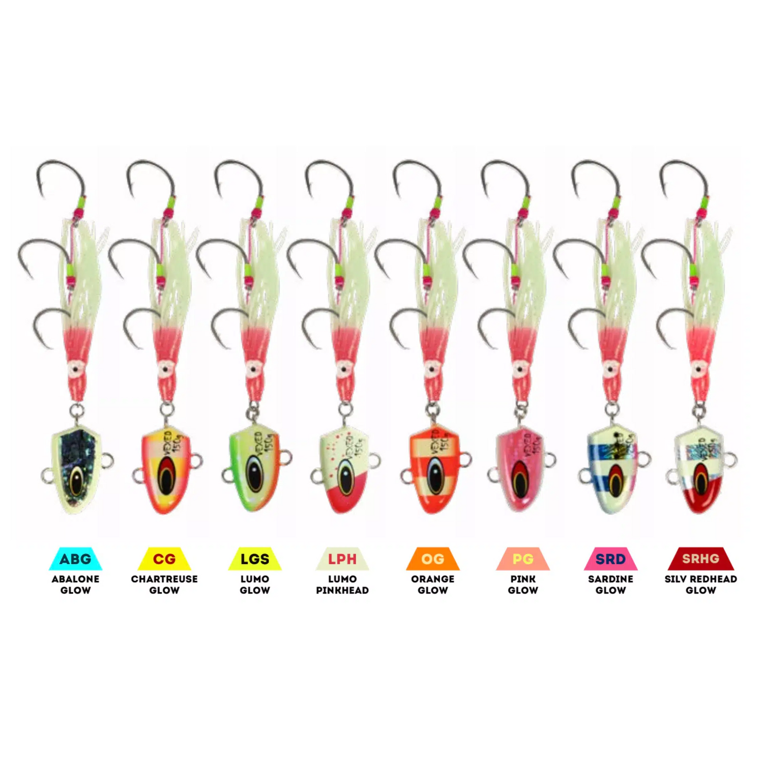 Vexed Bottom Meat Lure-Lure - Jig-Vexed-150g-Chartreuse Glow-Fishing Station