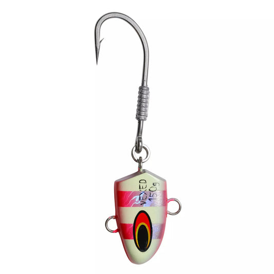 Vexed Dhu Bomb Jighead-Hooks - Jigheads-Vexed-Lumo Glow Spot-40g-Fishing Station