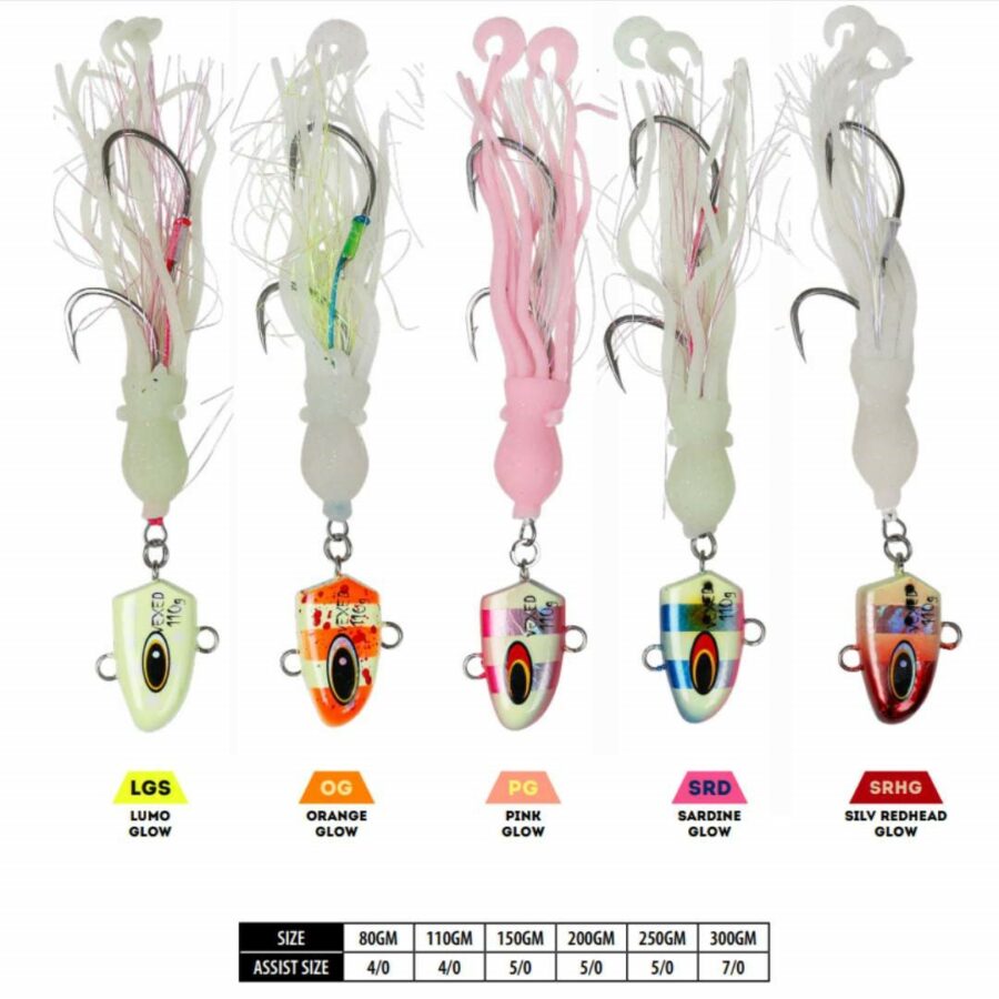 Vexed Occy Head Twin Flashy Jig Lure-Lure - Jig-Vexed-Pink Glow-40GM-Fishing Station