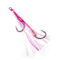 Vexed Twin Flashy Long Assist-Hooks - Assist-Vexed-3/0-Pink Glow-Fishing Station
