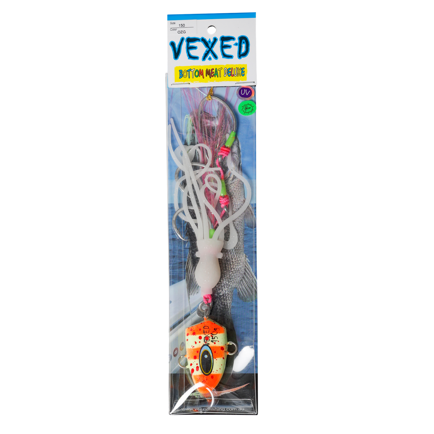 Vexed Bottom Meat Deluxe Lure-Lure - Jig-Vexed-1kg-Lumo Glow-Fishing Station