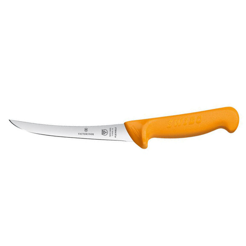 Load image into Gallery viewer, Victorinox Swibo 16cm Boning Knife - Clam Pack-Tools - Knives-Victorinox-Curved Flexible Blade-Fishing Station
