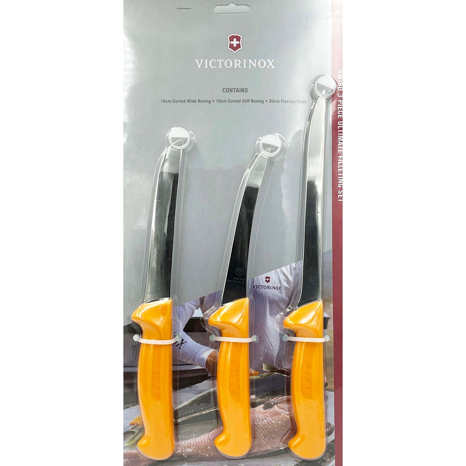 Victorinox Swibo 3 Piece Ultimate Filleting Set Fishing Knives – Fishing  Station