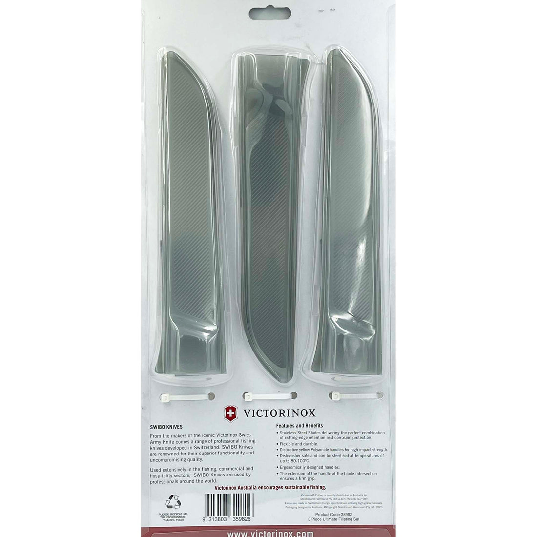 Victorinox Swibo 3 Piece Ultimate Filleting Set Fishing Knives