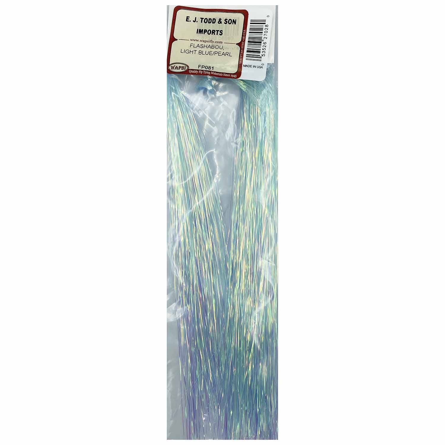 Wapsi Flashabou Fly Tying and Trolling Lure Skirting Material-Skirt-Wapsi-Light Blue Pearl-Fishing Station