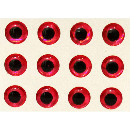 Wapsi Hologram Eyes-Fly Fishing - Fly Components-Wapsi-Red-1/8"-Fishing Station