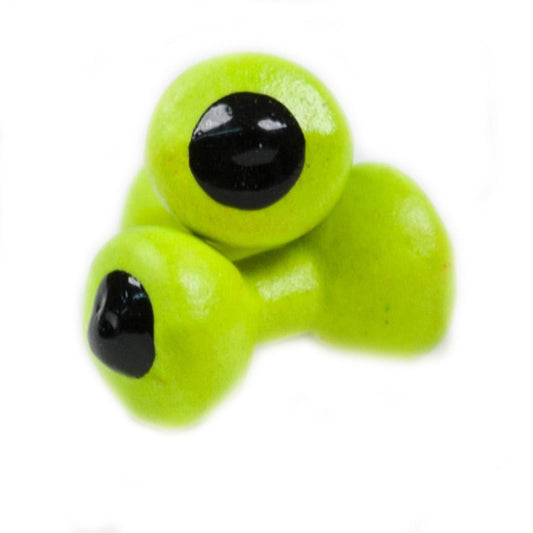 Wapsi Lead Eyes Painted Dumbbell Eyes-Fly Fishing - Fly Components-Todd-Chartreuse-Xsmall 1/60oz-Fishing Station