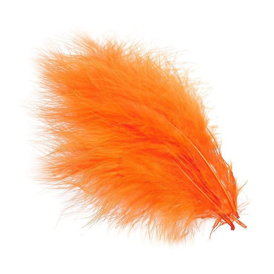 Wapsi Marabou Plumes-Fly Fishing - Fly Tying Material-Wapsi-Orange-Fishing Station