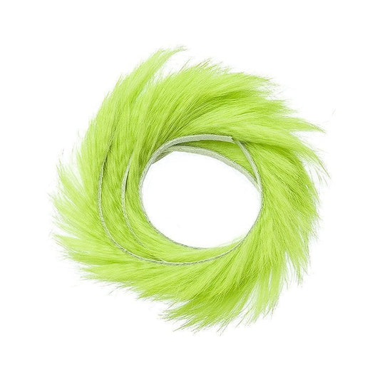 Wapsi Rabbit Zonker Cross Cut-Fly Fishing - Fly Tying Material-Wapsi-FL Chartreuse-1/8"-Fishing Station