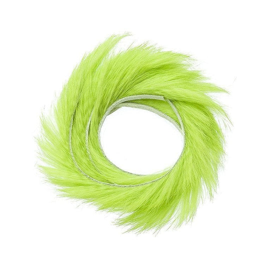 Wapsi Rabbit Zonker Cross Cut-Fly Fishing - Fly Tying Material-Wapsi-FL Chartreuse-1/8