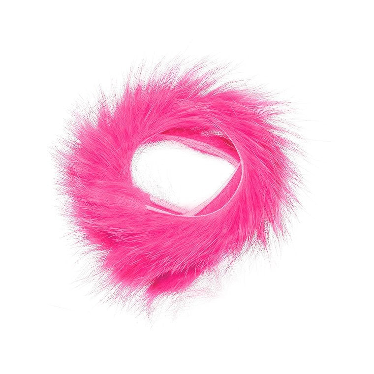 Wapsi Rabbit Zonker Cross Cut-Fly Fishing - Fly Tying Material-Wapsi-FL Pink-1/8"-Fishing Station