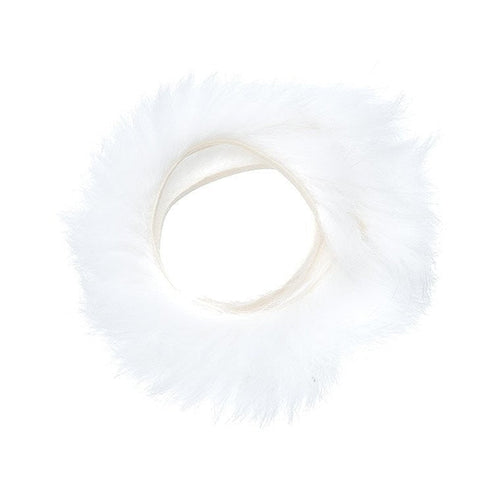 Wapsi Rabbit Zonker Cross Cut-Fly Fishing - Fly Tying Material-Wapsi-White-1/8