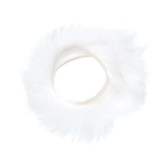 Wapsi Rabbit Zonker Cross Cut-Fly Fishing - Fly Tying Material-Wapsi-White-1/8