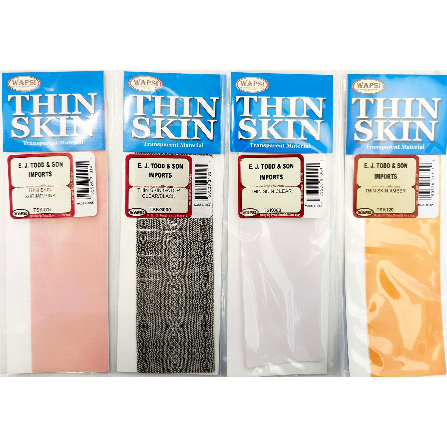 Wapsi Thin Skin-Fly Fishing - Fly Tying Material-Wapsi-Clear/Black Cicada (Gator)-Fishing Station