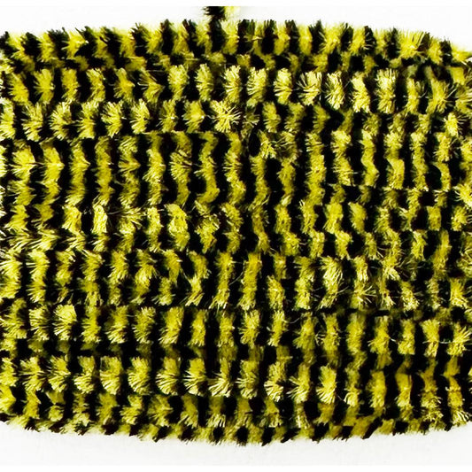 Wapsi Varigated Chenille-Fly Fishing - Fly Tying Material-Wapsi-Black/Yellow-Medium-Fishing Station