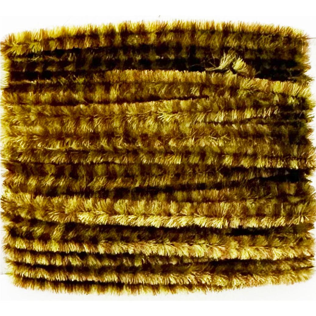 Wapsi Varigated Chenille-Fly Fishing - Fly Tying Material-Wapsi-Lt Olive/Dk Brown-Medium-Fishing Station