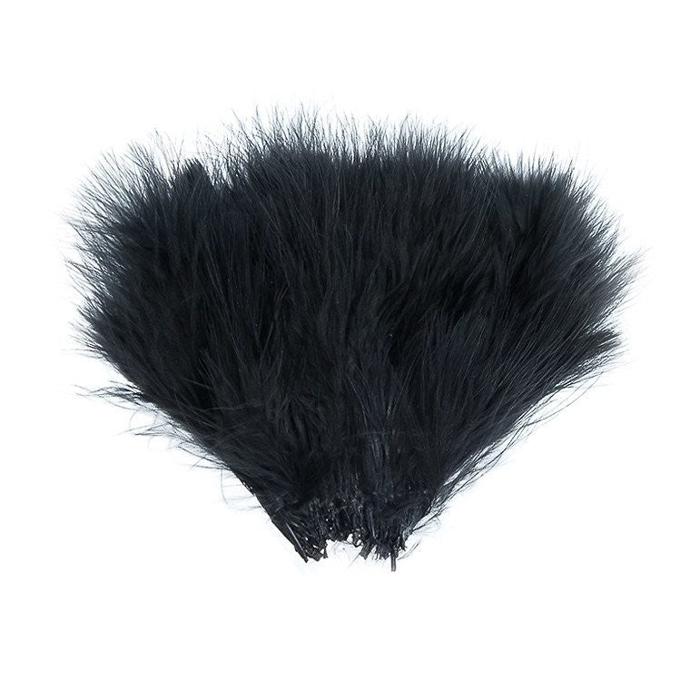 Wapsi Wooly Bugger Marabou-Fly Fishing - Fly Tying Material-Wapsi-Black-Fishing Station