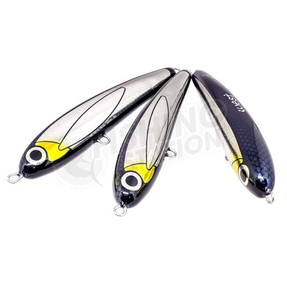 West Coast Poppers Reef Stick Floating Stickbait-Lure - Poppers, Stickbaits & Pencils-West Coast Poppers-Black Foil-FX130-Fishing Station