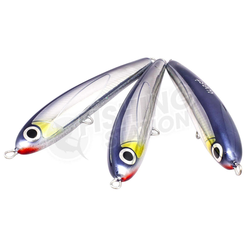 Load image into Gallery viewer, West Coast Poppers Reef Stick Floating Stickbait-Lure - Poppers, Stickbaits &amp; Pencils-West Coast Poppers-Saury Foil-FX130-Fishing Station
