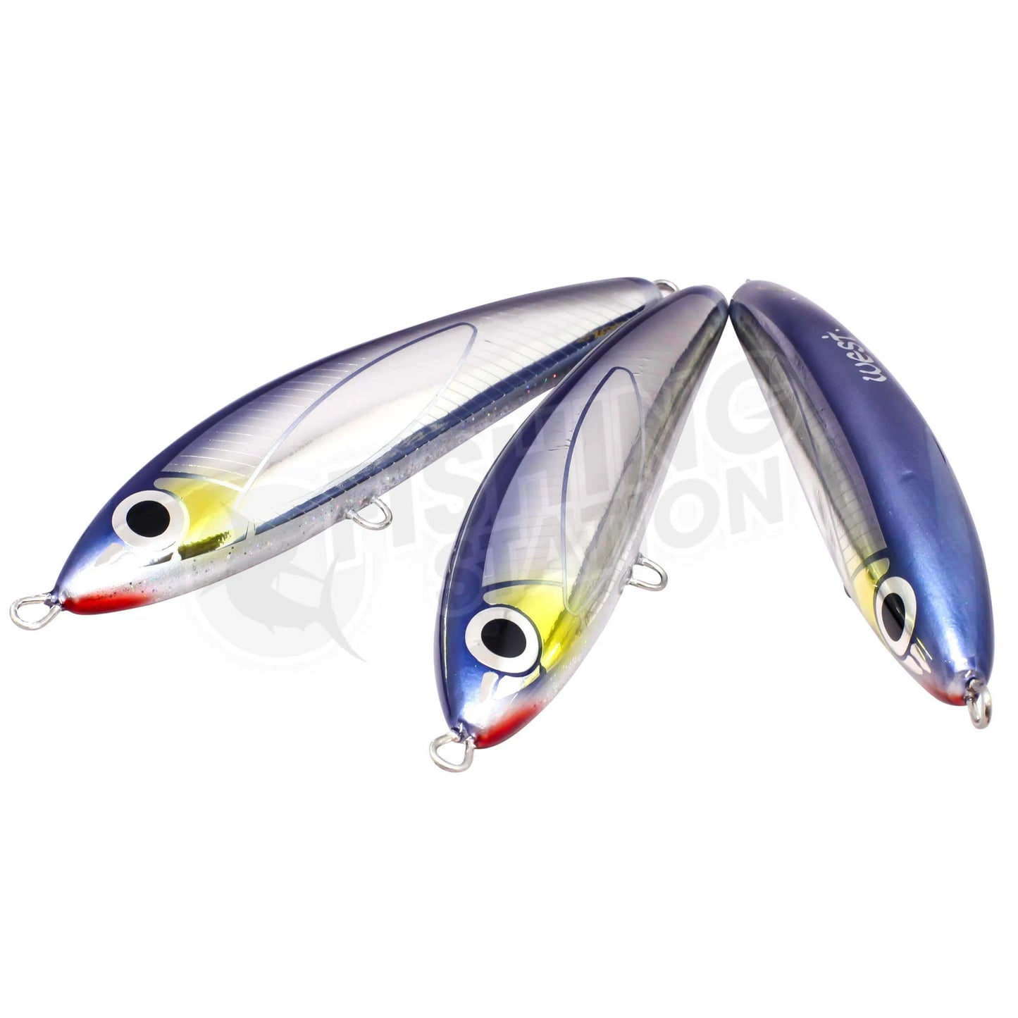 West Coast Poppers Reef Stick Sinking Stickbait-Lure - Poppers, Stickbaits & Pencils-West Coast Poppers-Saury Foil-SX40-Fishing Station