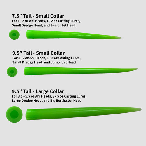 Wolfpack Tackle Ahi Tails-Lure - Skirted Trolling-Wolfpack Tackle-9.5