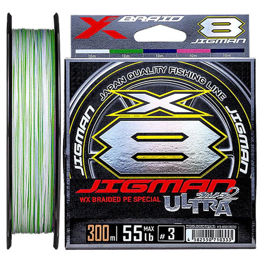 YGK X-Braid Jigman Ultra X8-Line - Braid-YGK-300m-55lb-Fishing Station