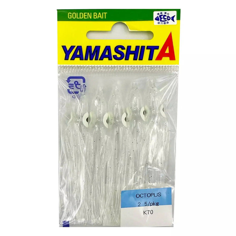 Load image into Gallery viewer, Yamashita Golden Bait Skirt (5 per pack)-Skirt-Yamashita-1.5-Clear-Fishing Station

