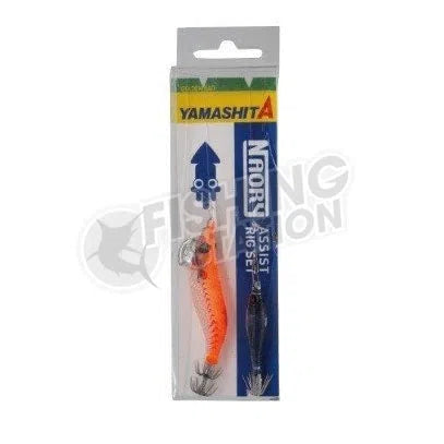 Yamashita Naory Assist Paternoster Rig Set-Lure - Squid Jigs-Yamashita-B - Orange & UV Oppai-1.8B-Fishing Station