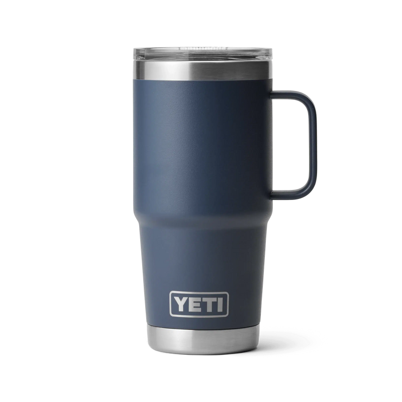Load image into Gallery viewer, Yeti 20oz (591ml) Travel Mug with Stronghold Lid-Drinkware-Yeti-Navy-Fishing Station

