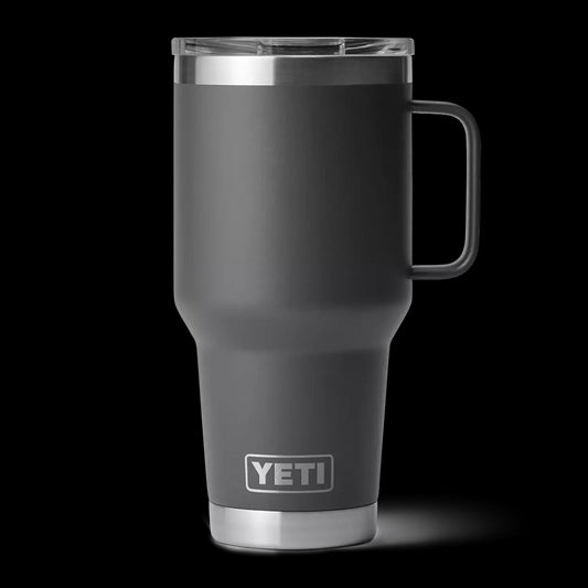 Yeti 30oz (887ml) Travel Mug with Stronghold Lid-Drinkware-Yeti-Black-Fishing Station