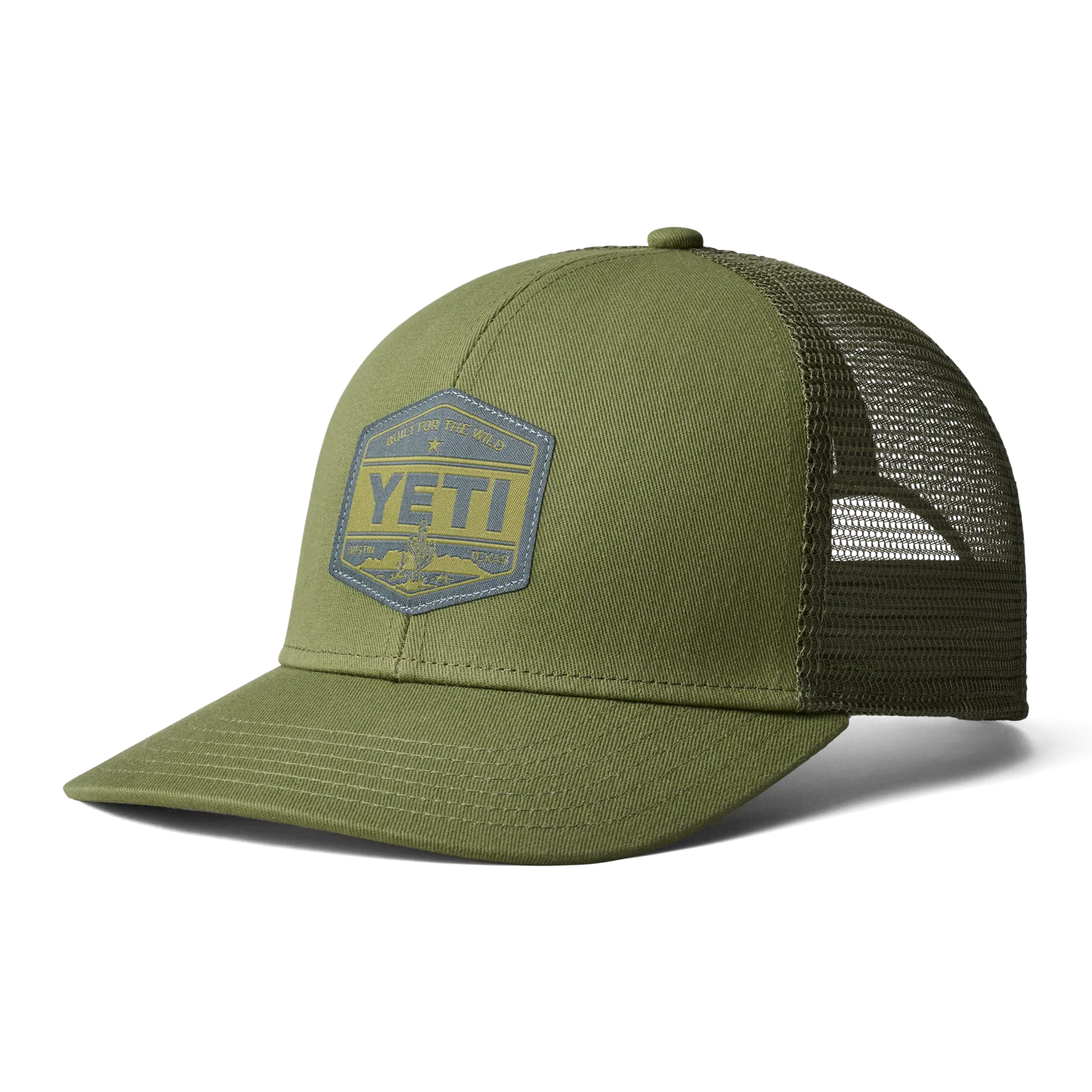 Yeti Built for the Wild Trucker Hat-Hats & Headwear-Yeti-Dark Moss-Fishing Station