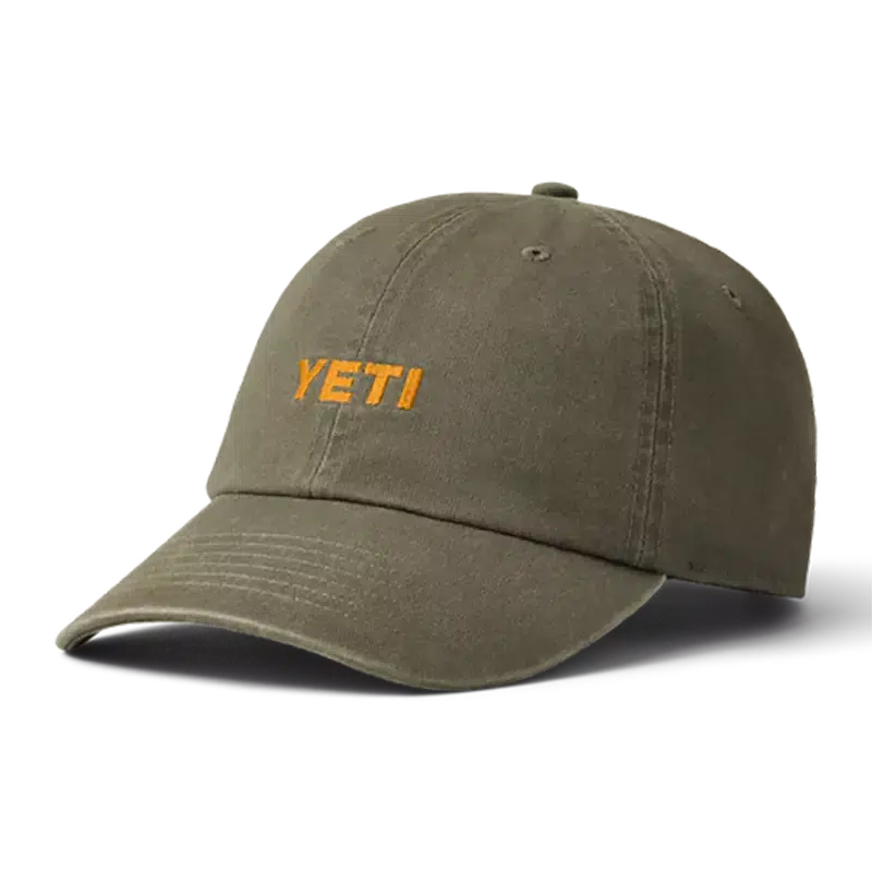 Yeti Logo Baseball Cap-Hats & Headwear-Yeti-Dark Olive-Fishing Station