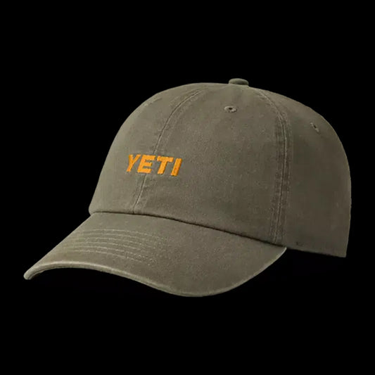 Yeti Logo Baseball Cap-Hats & Headwear-Yeti-Dark Olive-Fishing Station