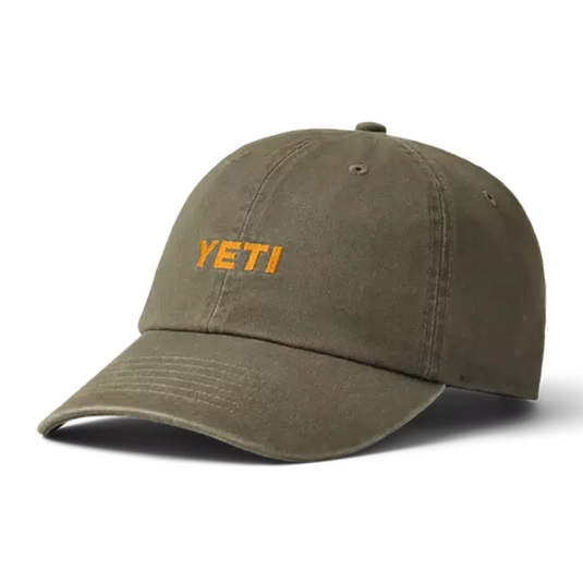 Yeti Logo Baseball Cap-Hats & Headwear-Yeti-Dark Olive-Fishing Station