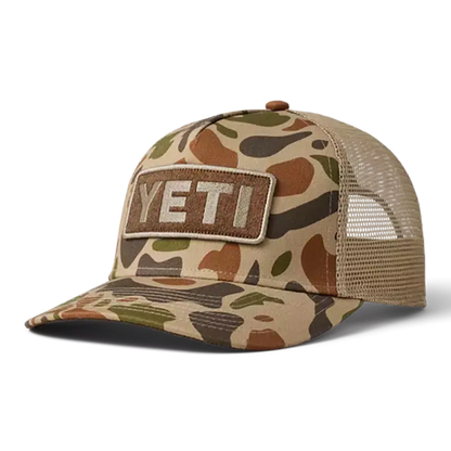 Yeti Logo Full Camo Trucker Hat-Hats & Headwear-Yeti-Brown Camo-Fishing Station