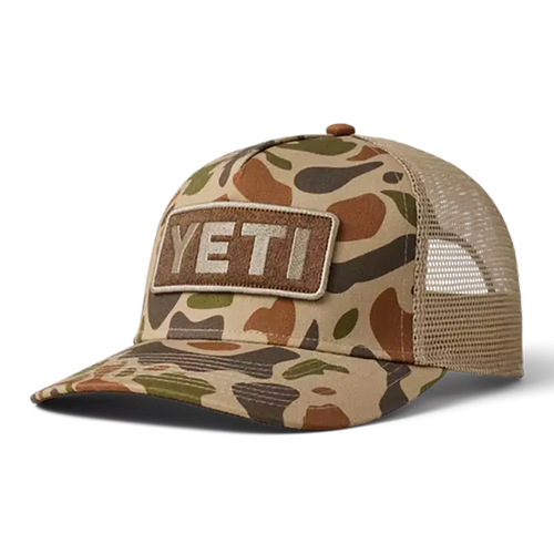 Yeti Logo Full Camo Trucker Hat-Hats & Headwear-Yeti-Brown Camo-Fishing Station