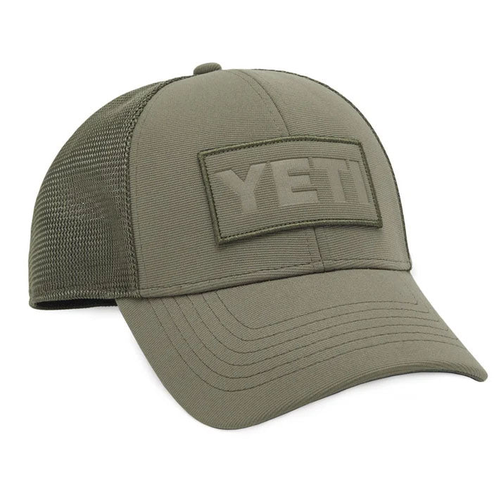 Yeti Patch Trucker Hat-Hats & Headwear-Yeti-Olive on Olive-Fishing Station
