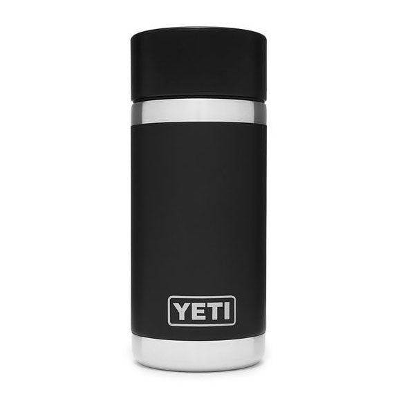 Yeti Rambler 12oz (355ml) Reuseable Bottle with HotShot Cap-Coolers & Drinkware-Yeti-Black-Fishing Station