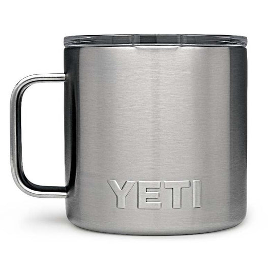 Yeti Rambler 14oz (414ml) Mug with Lid-Coolers & Drinkware-Yeti-Stainless-Fishing Station