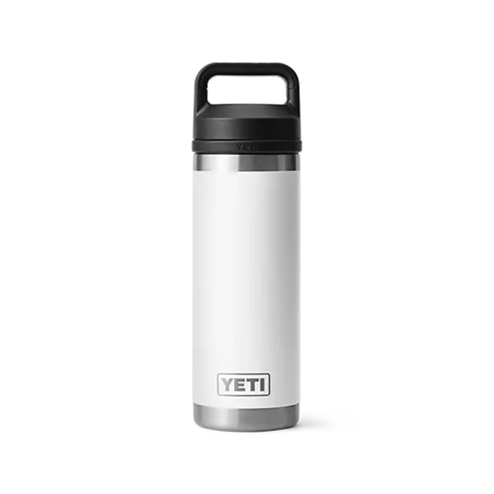 Yeti Rambler 18oz (532ml) Reusable Bottle with Chug Cap-Drinkware-Yeti-White-Fishing Station