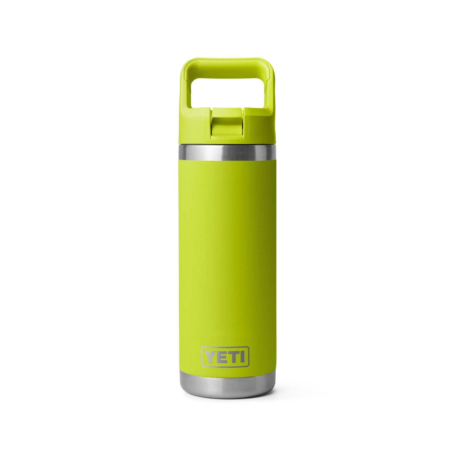 Yeti Rambler 18oz (532ml) Reusable Bottle with Straw Cap-Drinkware-Yeti-Chartreuse-Fishing Station