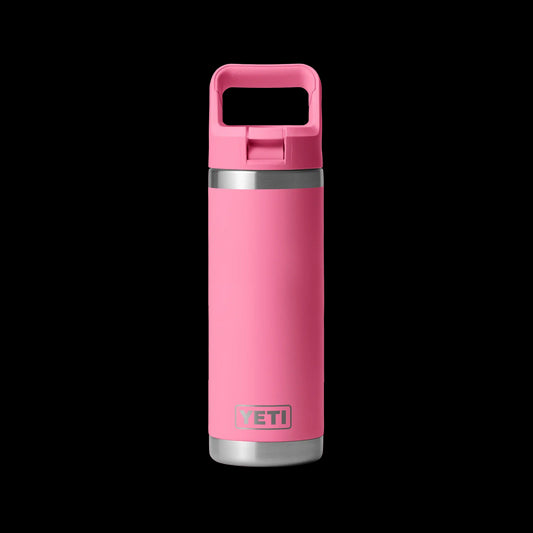 Yeti Rambler 18oz (532ml) Reusable Bottle with Straw Cap-Drinkware-Yeti-Harbour Pink-Fishing Station