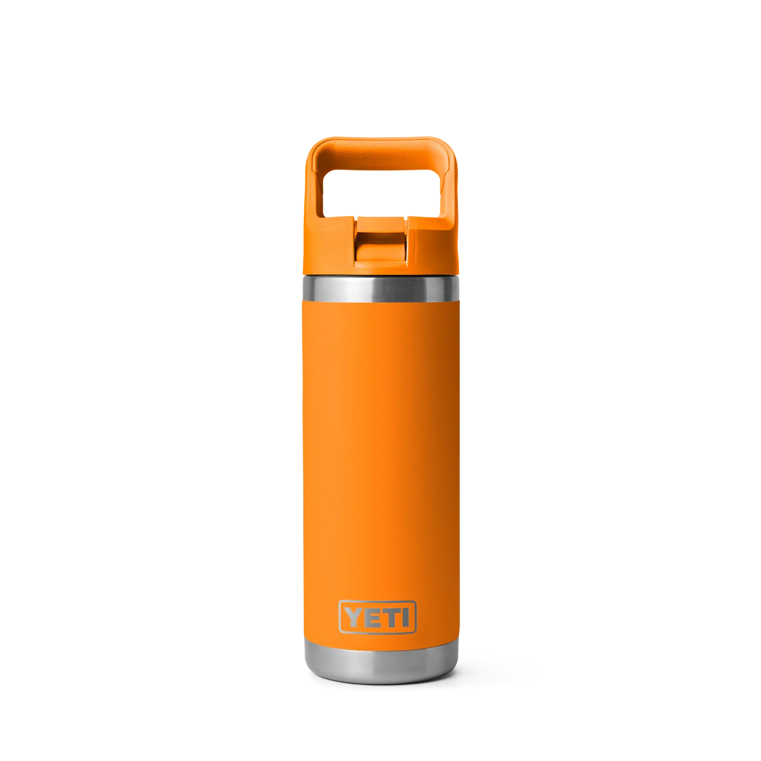 Yeti Rambler 18oz (532ml) Reusable Bottle with Straw Cap-Drinkware-Yeti-King Crab Orange-Fishing Station