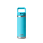 Yeti Rambler 18oz (532ml) Reusable Bottle with Straw Cap-Coolers & Drinkware-Yeti-Reef Blue-Fishing Station