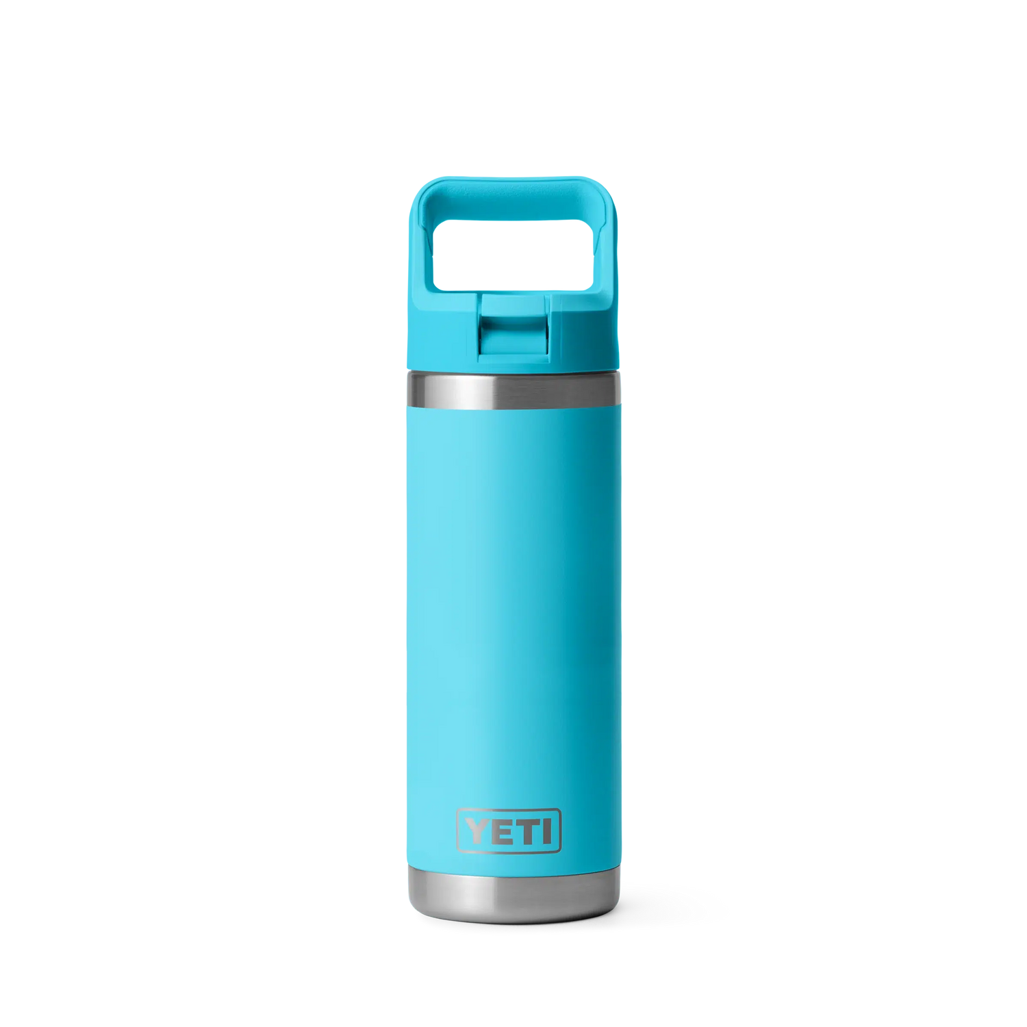 Yeti Rambler 18oz (532ml) Reusable Bottle with Straw Cap-Coolers & Drinkware-Yeti-Reef Blue-Fishing Station