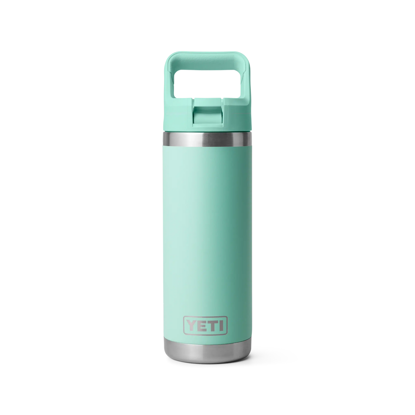 Yeti Rambler 18oz (532ml) Reusable Bottle with Straw Cap-Coolers & Drinkware-Yeti-Seafoam-Fishing Station