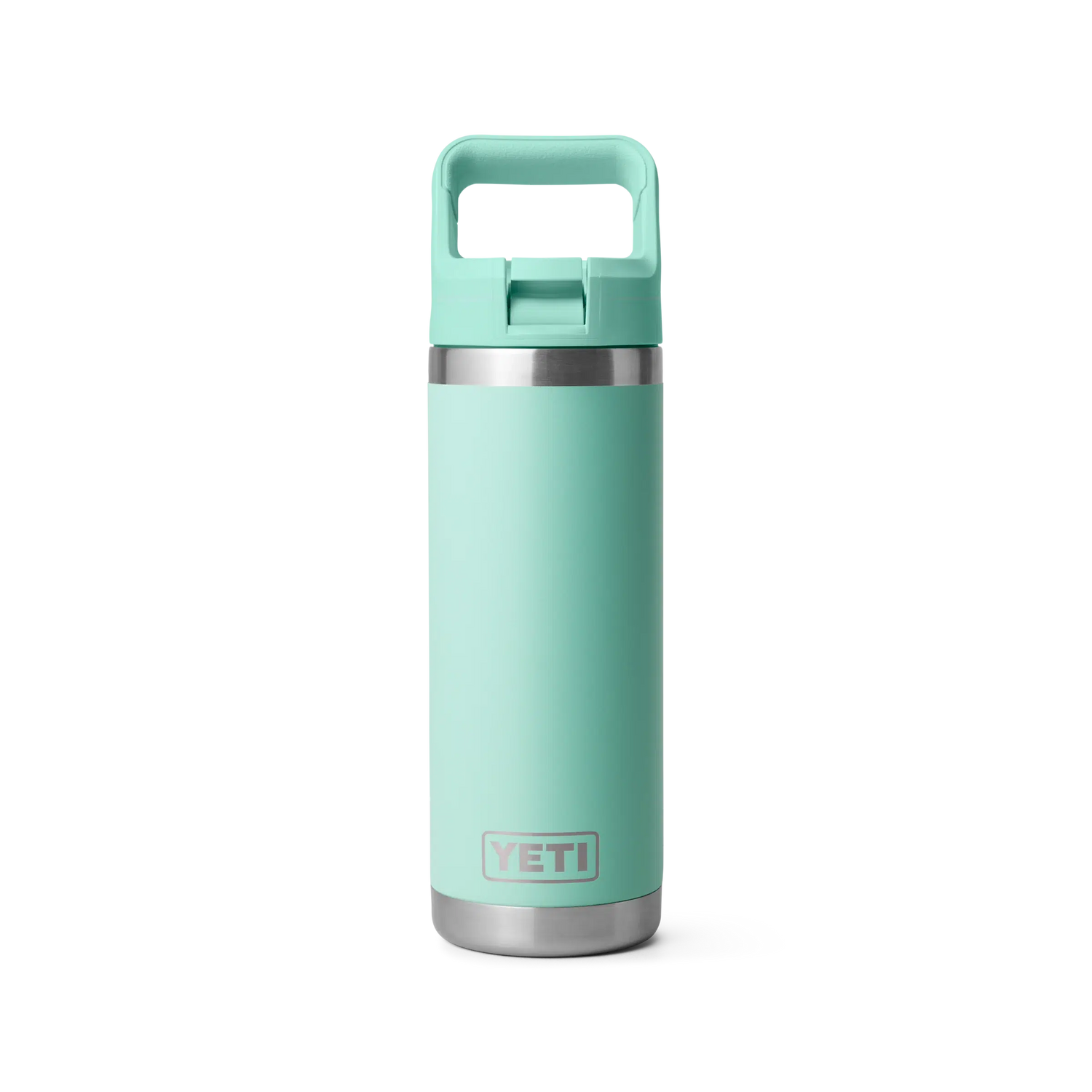 Yeti Rambler 18oz (532ml) Reusable Bottle with Straw Cap-Drinkware-Yeti-Seafoam-Fishing Station