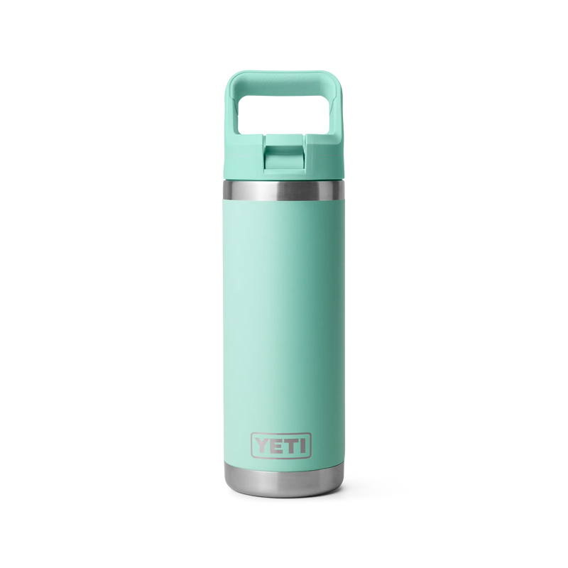 Load image into Gallery viewer, Yeti Rambler 18oz (532ml) Reusable Bottle with Straw Cap-Drinkware-Yeti-Seafoam-Fishing Station
