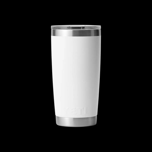 Yeti Rambler 20oz (591ml) Tumbler with Lid-Drinkware-Yeti-White-Fishing Station